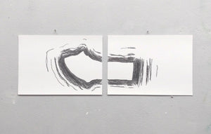 Caco nº 22 (díptico 02 desenhos) - Da série Baseado em cacos reais // Neiliane Araujo